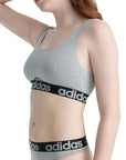 Adidas Underwear阿迪達斯內衣ACCO - SCOOP BRALETTE運動内衣-灰色