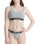 Adidas Underwear阿迪達斯內衣ACCO - SCOOP BRALETTE運動内衣-灰色