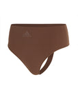 Adidas Underwear阿迪達斯內衣ASMS - HIGH WAIST THONG運動內褲-摩卡色