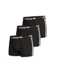 Adidas Underwear阿迪達斯內衣3PK TRUNK運動三角內褲-黑色