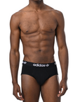 Adidas Underwear阿迪達斯內衣3PK BRIEF運動三角內褲-黑色