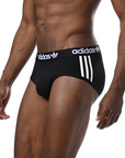 Adidas Underwear阿迪達斯內衣3PK BRIEF運動三角內褲-黑色
