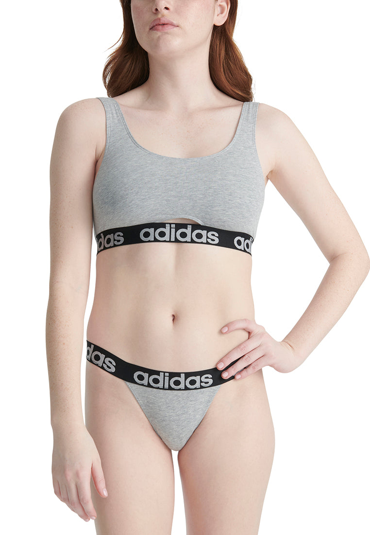 Adidas Underwear阿迪達斯內衣ACCO - SCOOP BRALETTE運動内衣-灰色