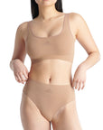 Adidas Underwear阿迪達斯內衣ASMS - HIGH WAIST THONG運動內褲-杏色