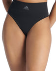 Adidas Underwear阿迪達斯內衣ASMS - HIGH WAIST THONG運動內褲-黑色
