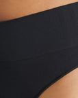 Adidas Underwear阿迪達斯內衣ASMS - HIGH WAIST THONG運動內褲-黑色