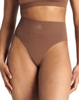 Adidas Underwear阿迪達斯內衣ASMS - HIGH WAIST THONG運動內褲-摩卡色