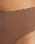 Adidas Underwear阿迪達斯內衣ASMS - HIGH WAIST THONG運動內褲-摩卡色