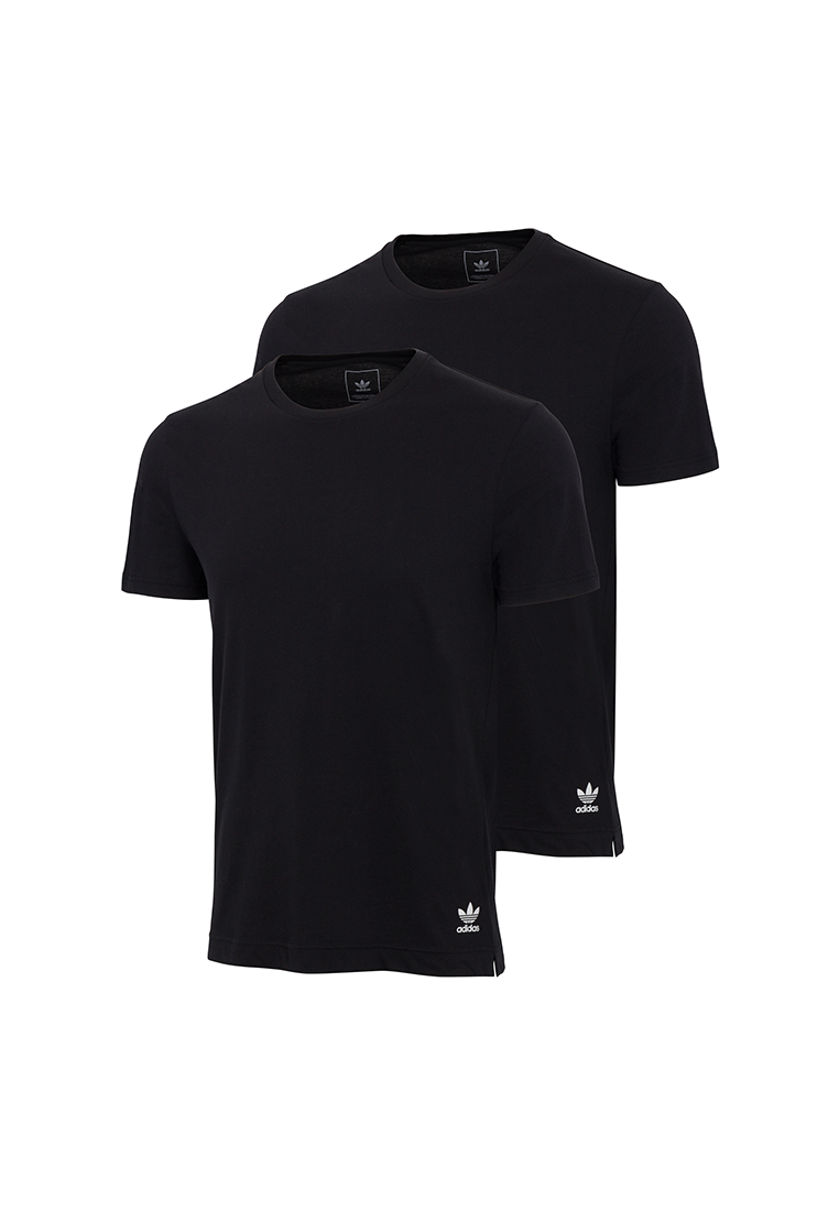 Adidas Underwear阿迪達斯內衣2PK CREW NECK T-SHIRT運動短袖-黑色