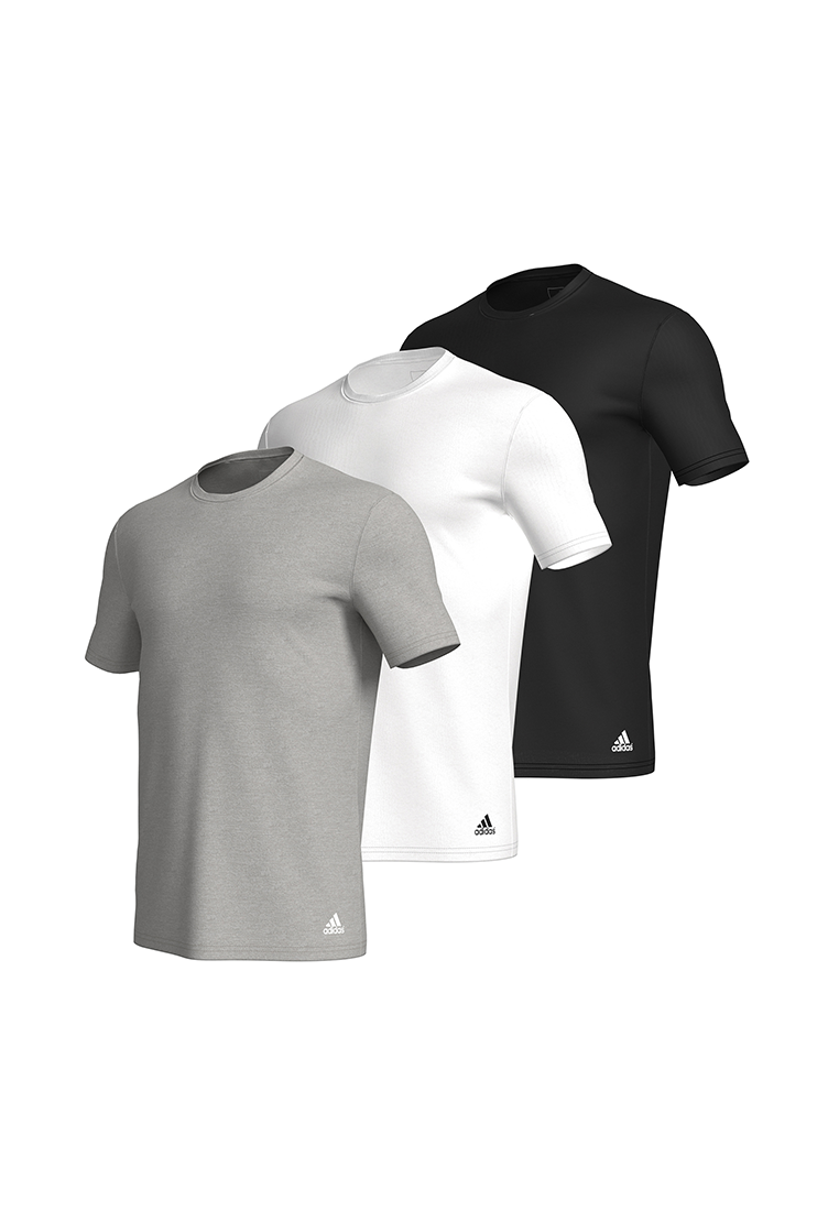 Adidas Underwear阿迪達斯內衣3PK CREW NECK T-SHIRT運動短袖