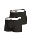 Adidas Underwear阿迪達斯內衣2PK TRUNK IN POLYBAG運動平角內褲-黑色