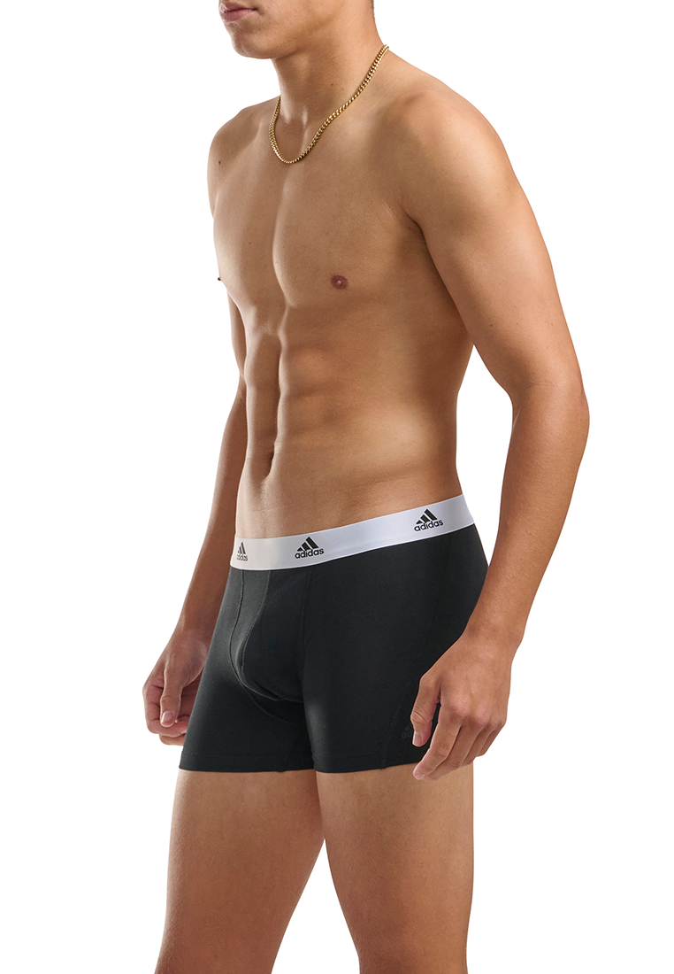 Adidas Underwear阿迪達斯內衣2PK TRUNK IN POLYBAG運動平角內褲-黑色