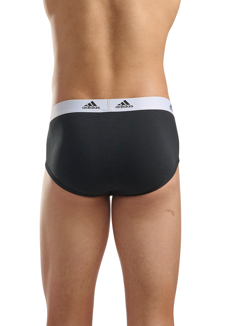 Adidas Underwear阿迪達斯內衣3PK BRIEF運動三角內褲-黑色