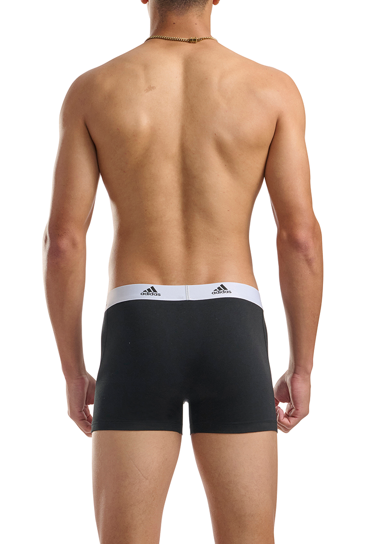Adidas Underwear阿迪達斯內衣2PK TRUNK IN POLYBAG運動平角內褲-黑色