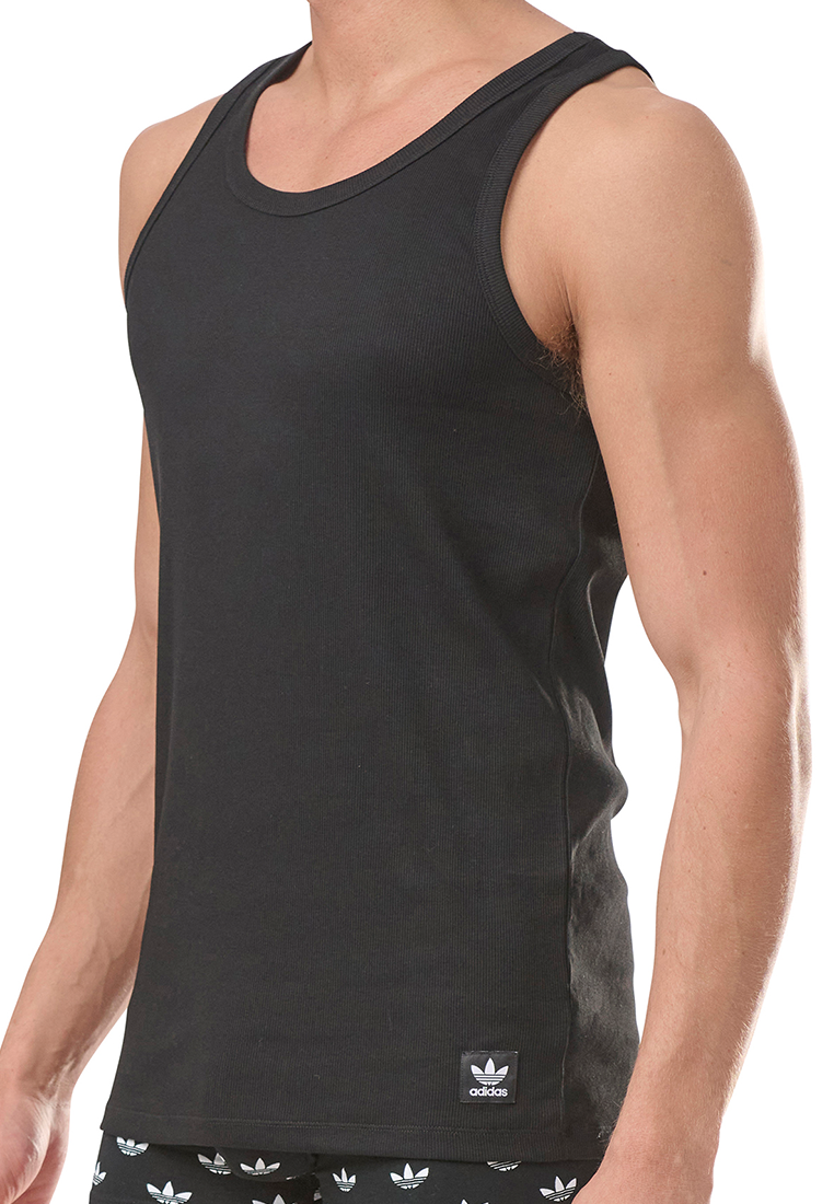 Adidas Underwear阿迪達斯內衣2PK TANK TOP運動背心-黑色