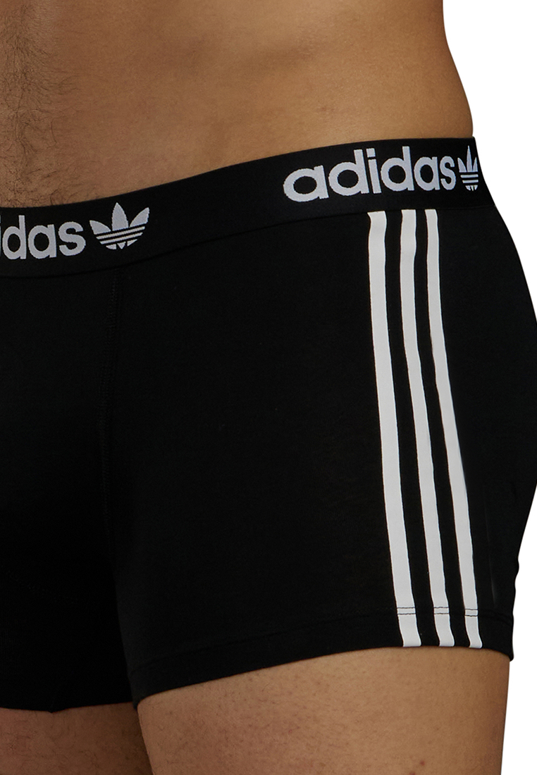 Adidas Underwear阿迪達斯內衣3PK TRUNK運動三角內褲-黑色