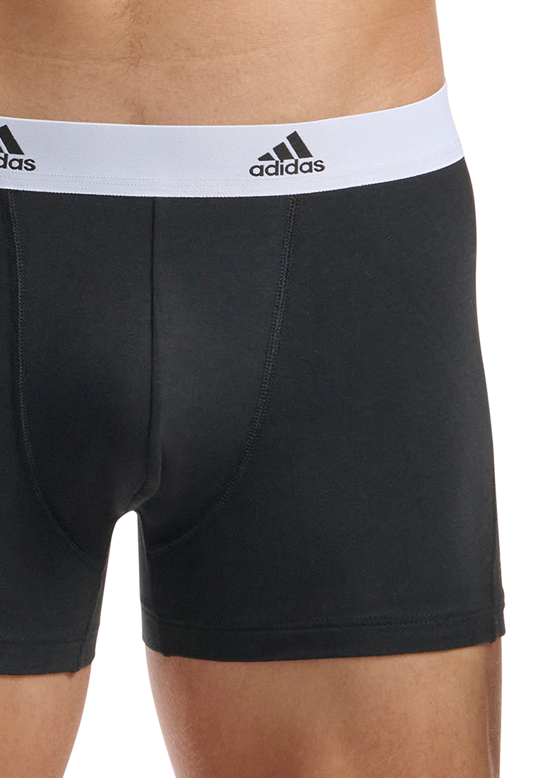 Adidas Underwear阿迪達斯內衣2PK TRUNK IN POLYBAG運動平角內褲-黑色
